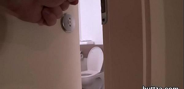 Fantastic semi-nude slim teen gets screwed in opened anal